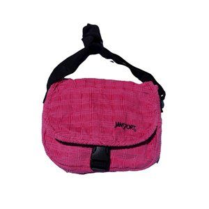 pink corduroy crossbody purse